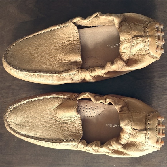 Chocolat Blu Shoes - Womens Slip On Leather Flat Moccasins Shoes 8.5